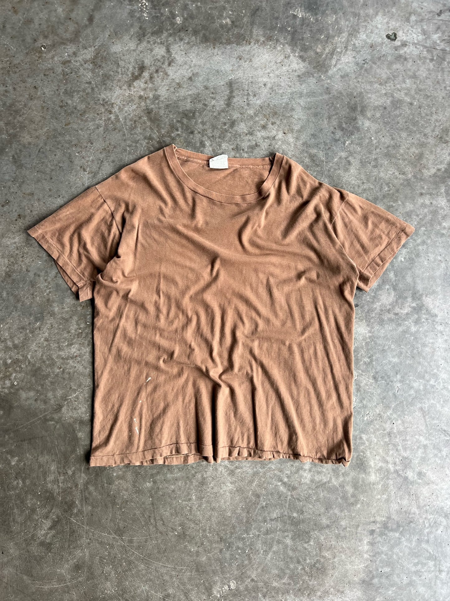 Vintage Light Brown Blank Shirt - XL