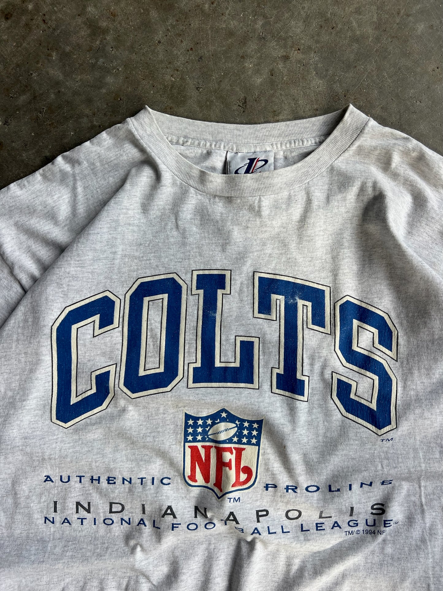 Vintage Gray Colts NFL Shirt - XL