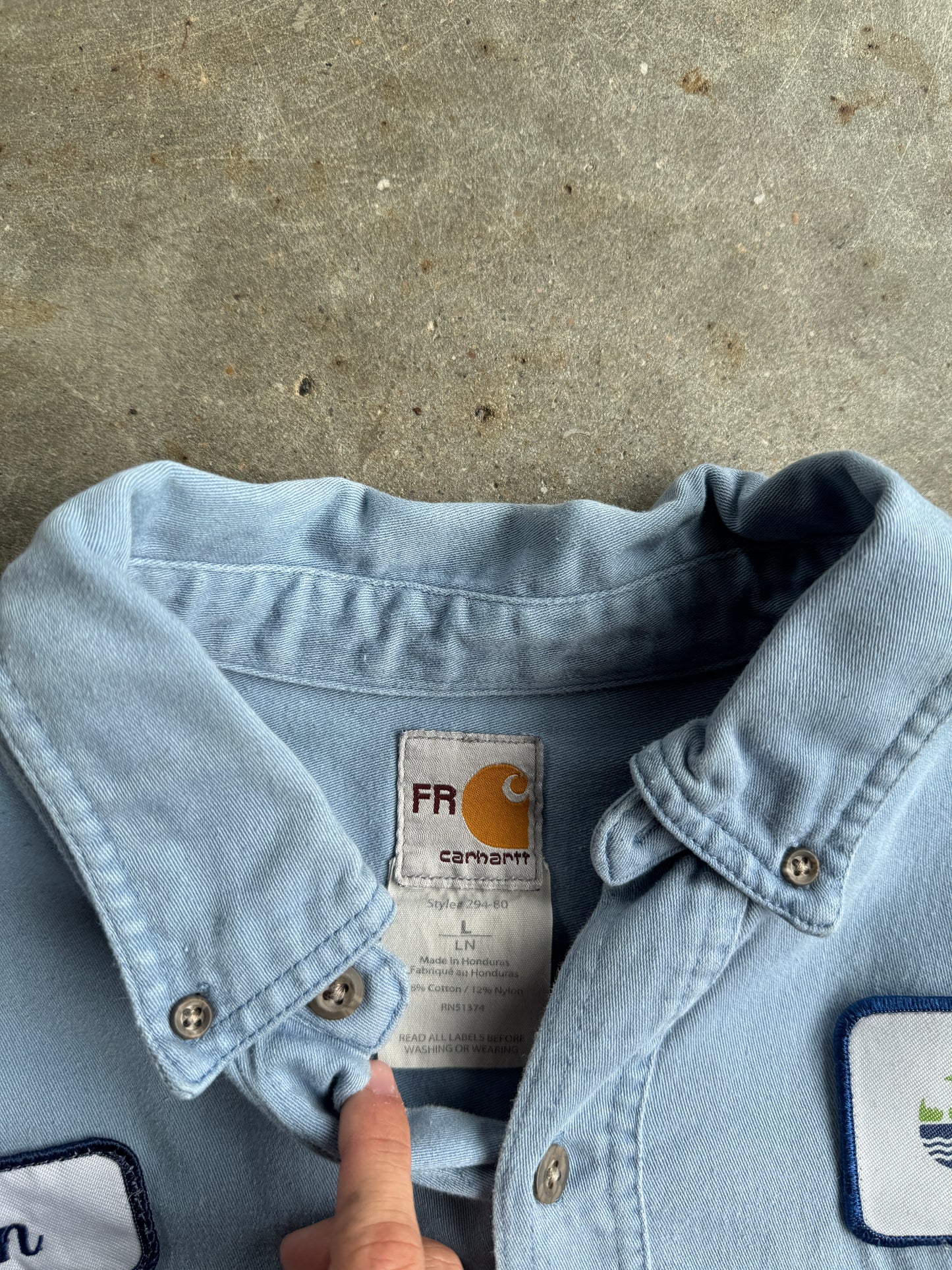 Vintage FR Carhartt Button Up - L