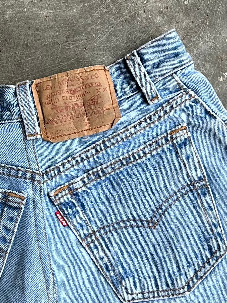 Vintage Levi’s Red Tab Distressed Denim Shorts - 23