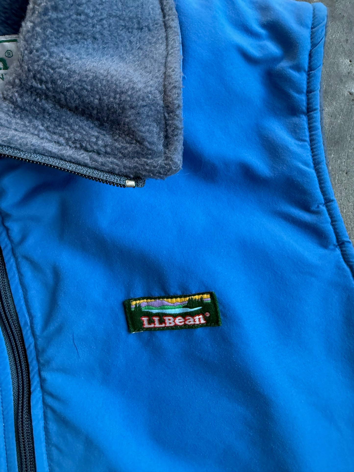 Vintage Royal Blue L.L. Bean Zip Up Vest - M