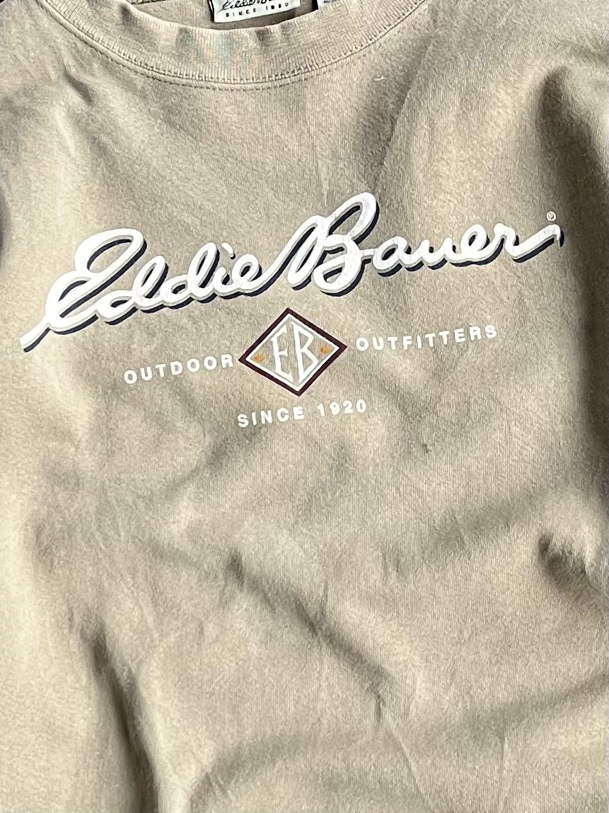 Vintage Beige Eddie Bauer Crew - L