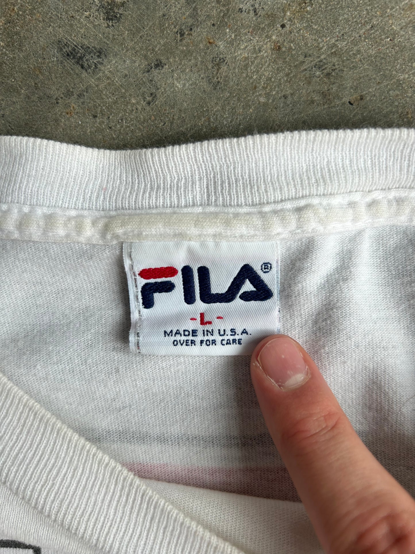 Vintage Boxy Fila Shirt - L