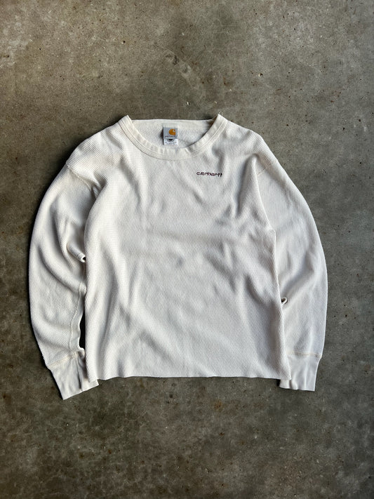 Vintage White Carhartt Thermal - L