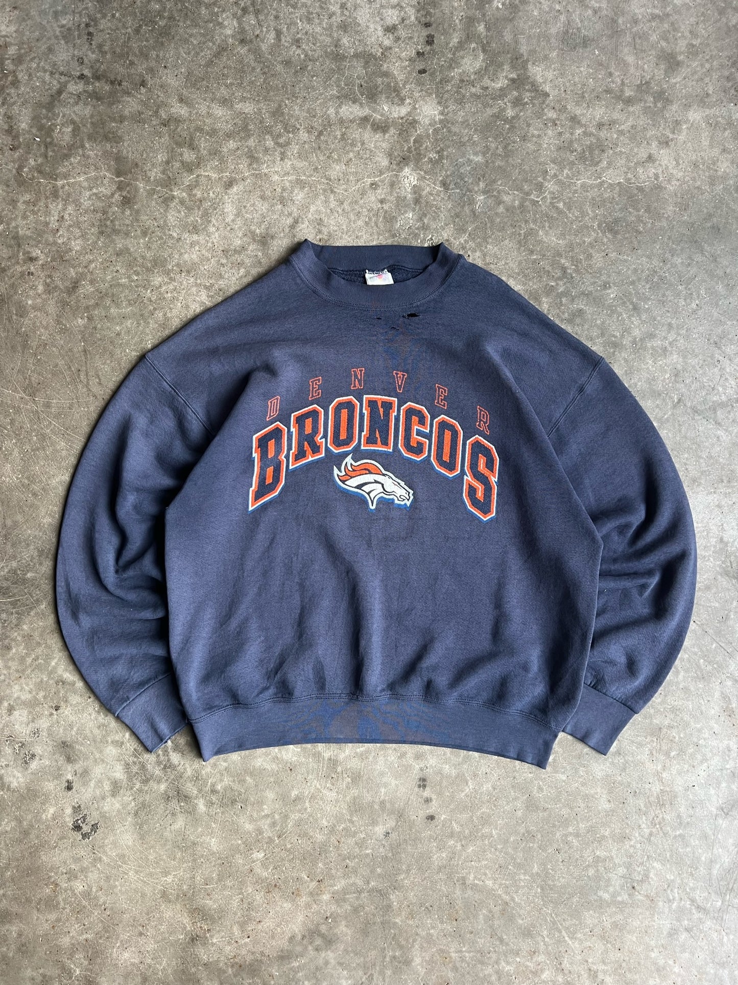 Vintage Denver Broncos Crew - XL