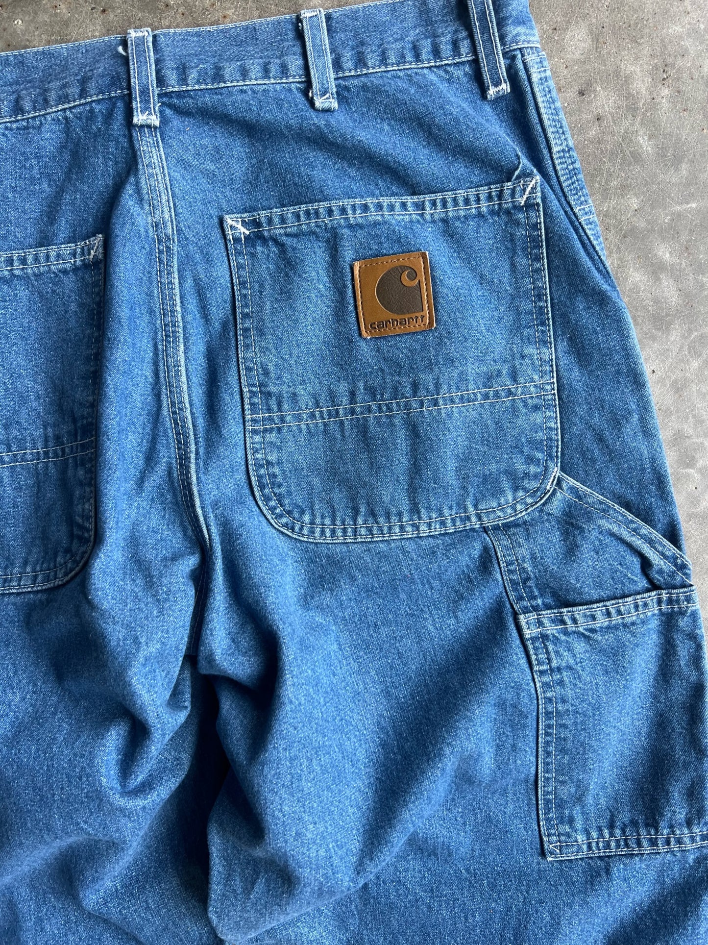 Vintage Medium Wash Carhartt Carpenter Pants - 34