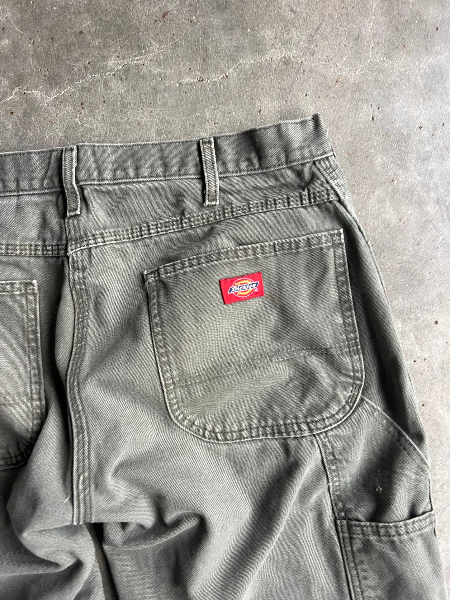 Vintage Faded Green Dickies Carpenter Pants - 34