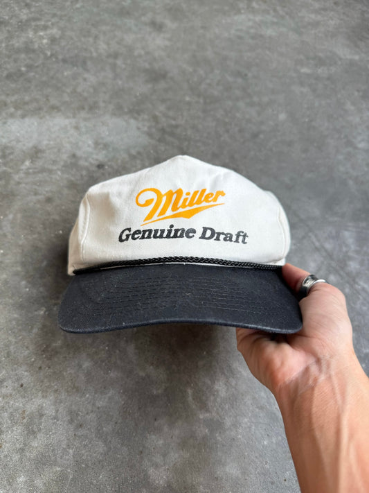 Vintage Miller Genuine Draft Snapback Hat