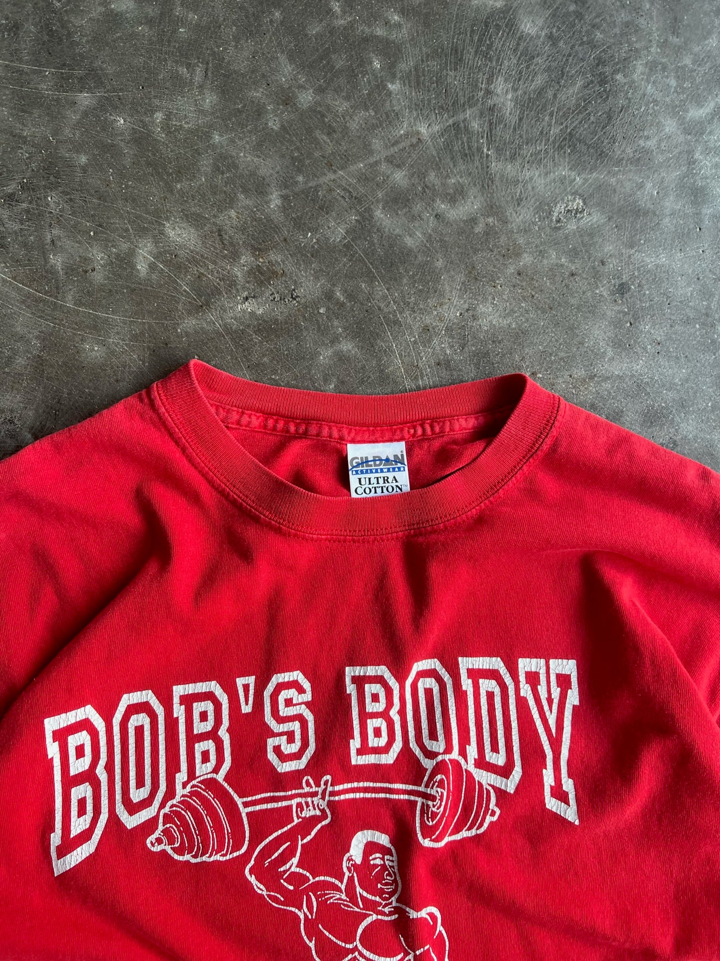 Vintage Red Bobs Body Shop Shirt - M