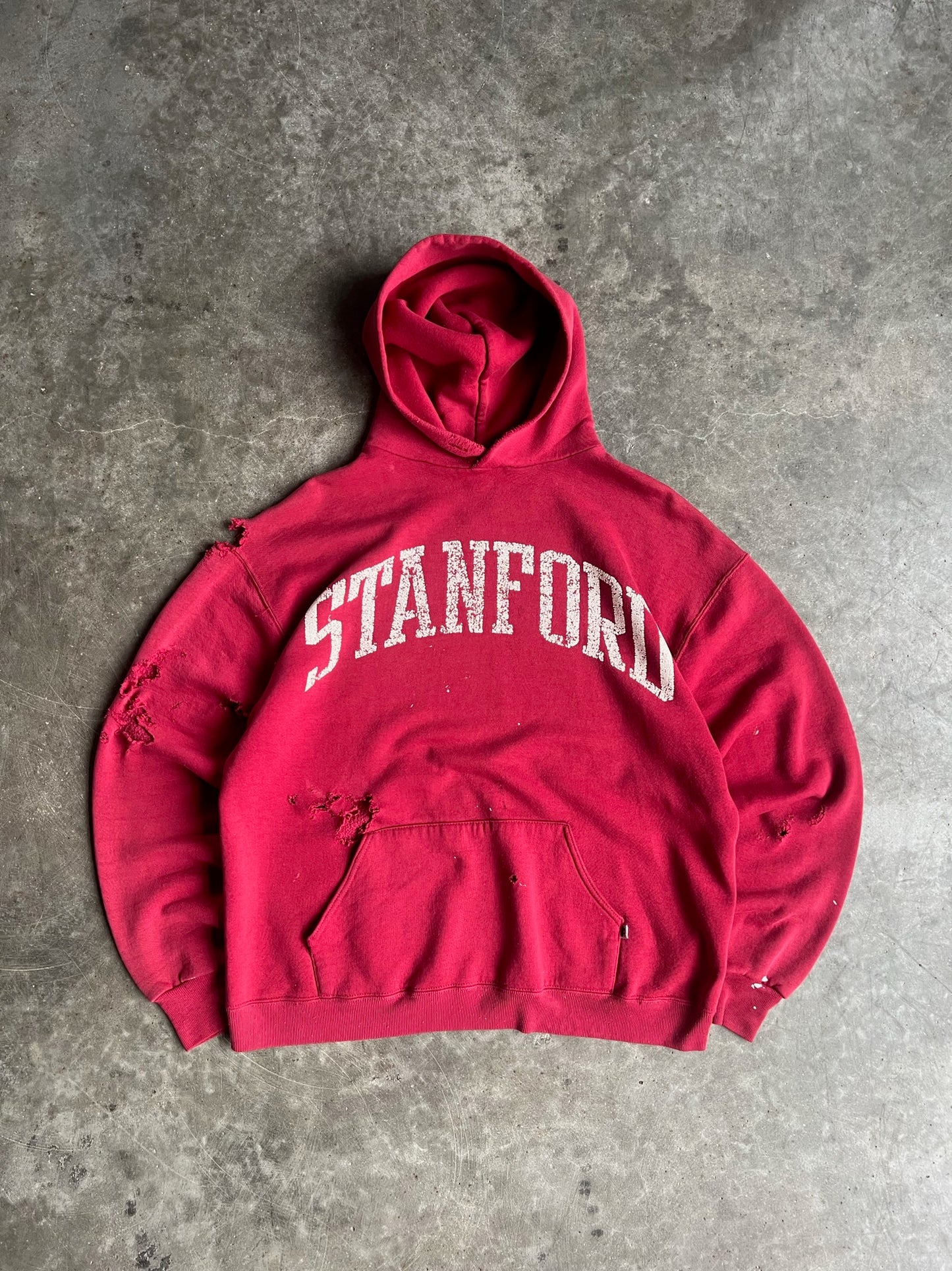 Vintage Thrashed Stanford Hoodie - XL