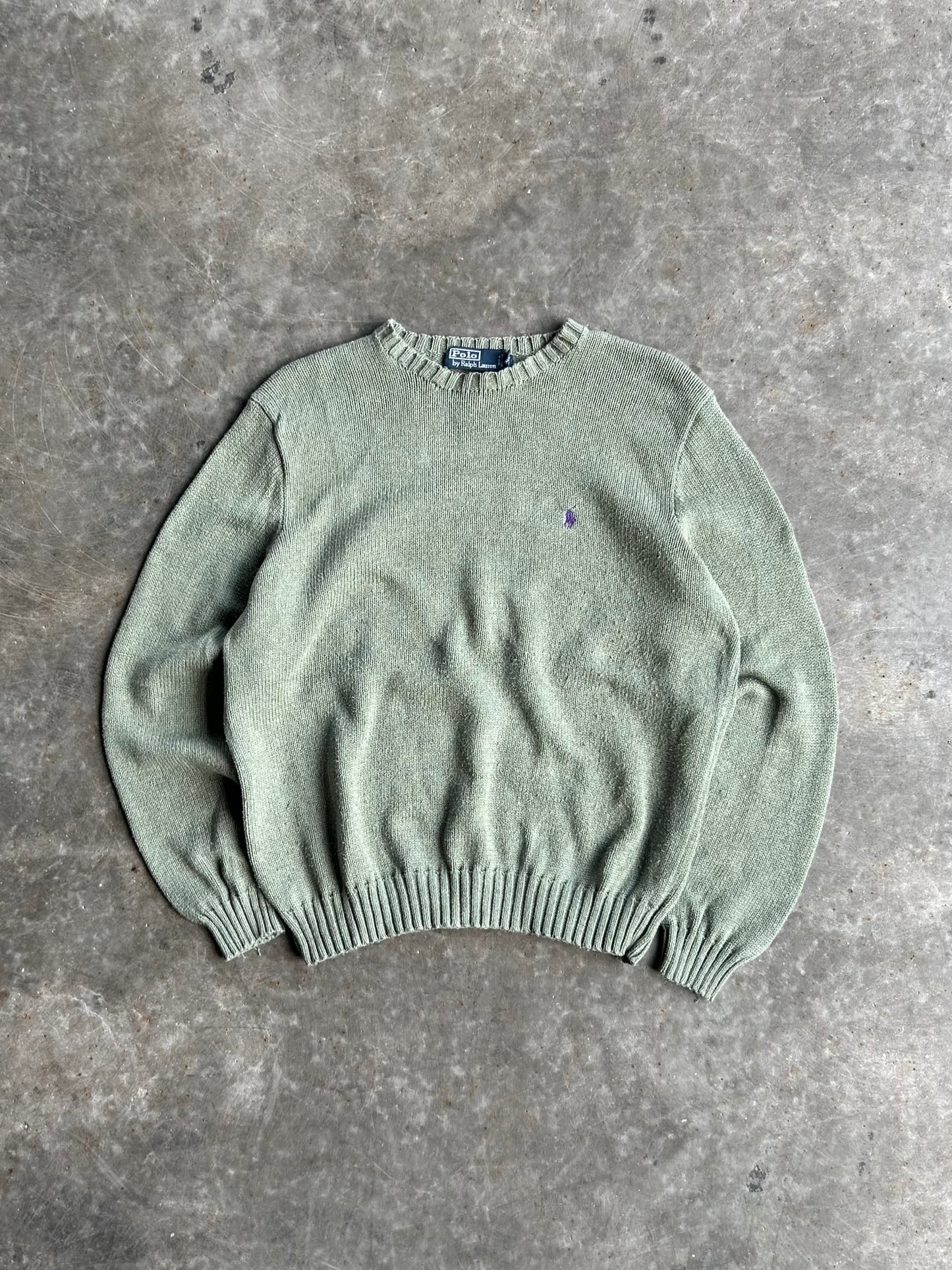 Vintage Polo Ralph Lauren Sage Sweater - L