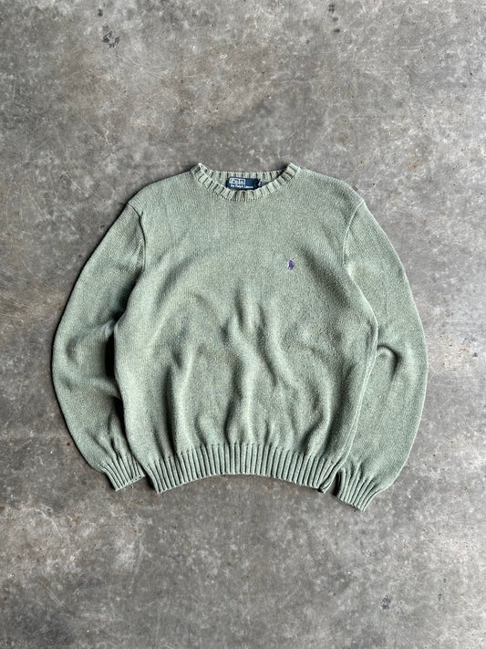 Vintage Polo Ralph Lauren Sage Sweater - L