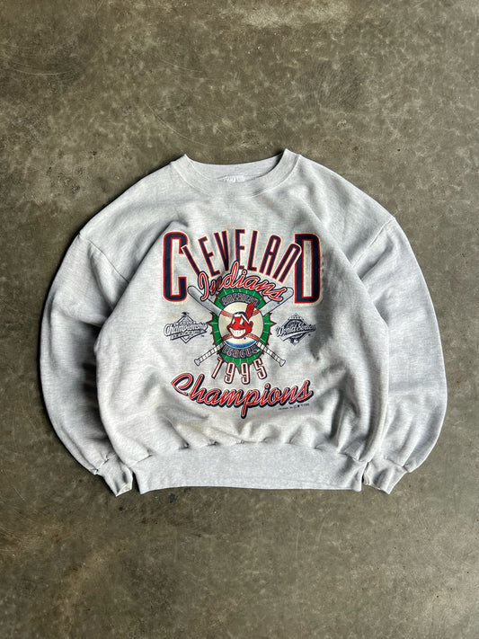 Vintage Cleveland Indians Champions Crew - L