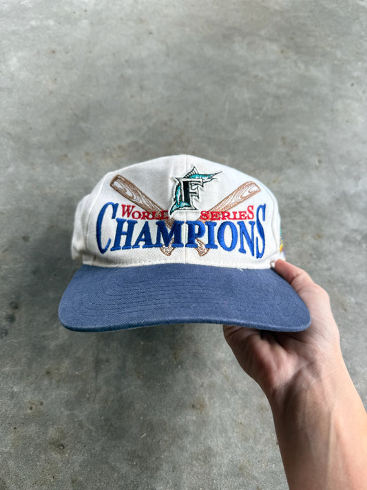 Vintage Champion World Series Snapback Hat