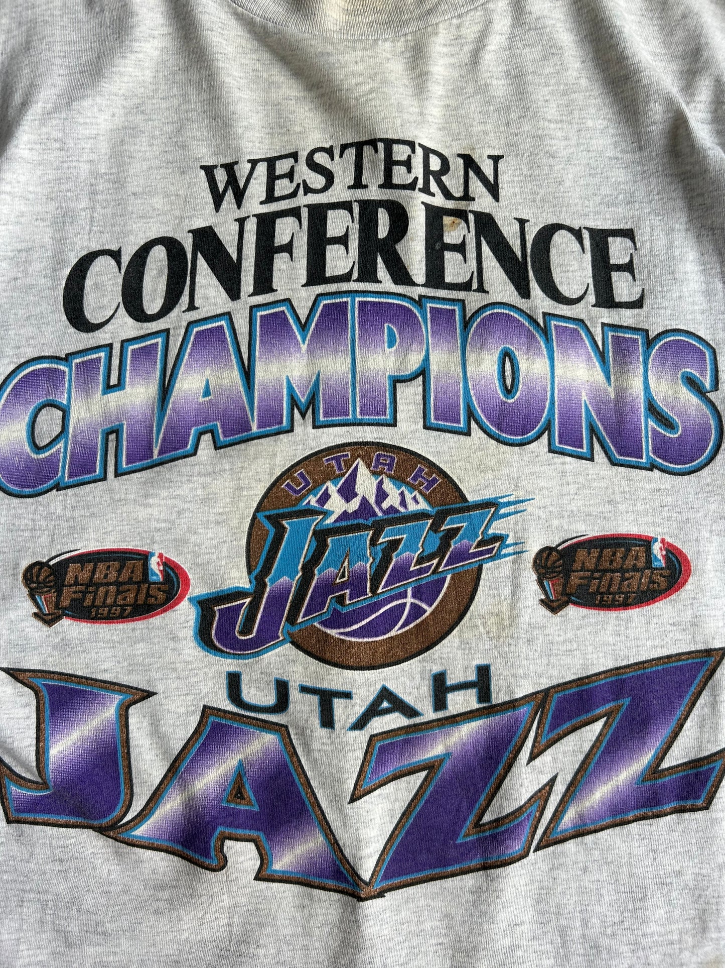 Vintage Single Stitch Utah Jazz Shirt - XL