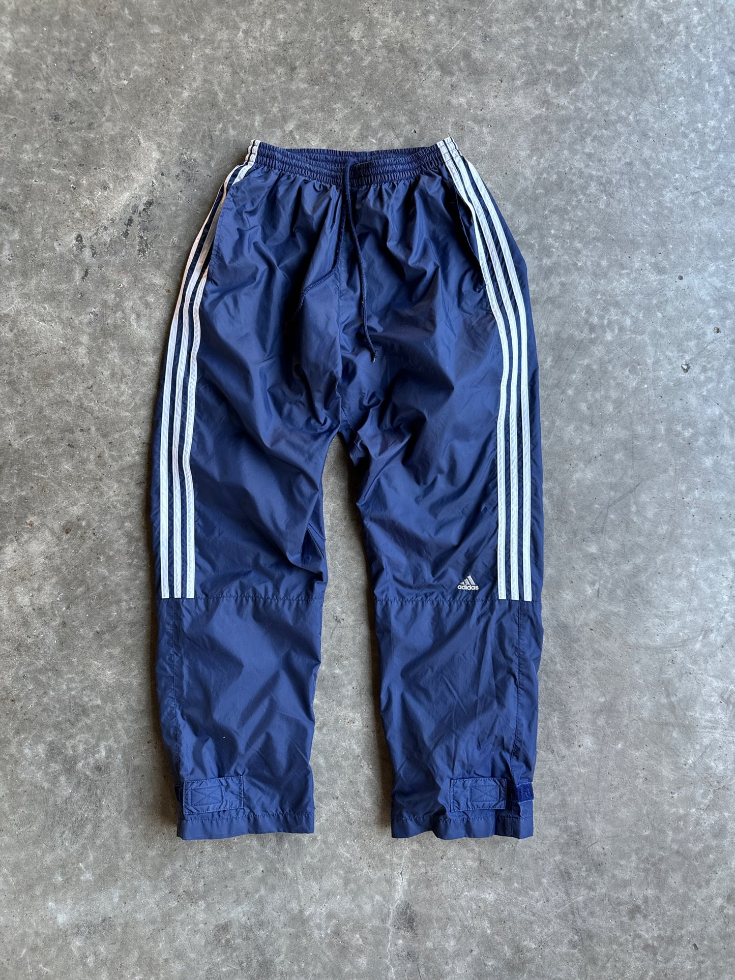 Vintage Navy Striped Adidas Track Pants - L