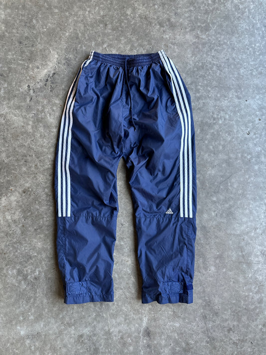 Vintage Navy Striped Adidas Track Pants - L