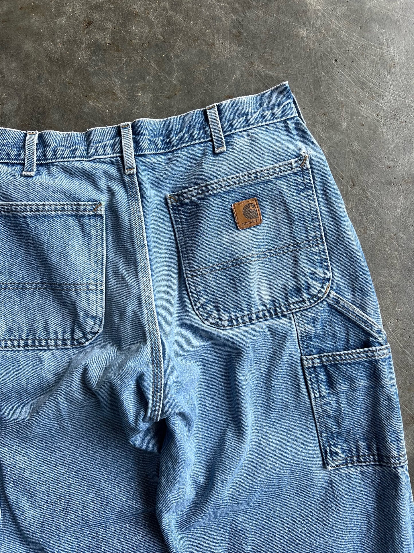 Vintage Light Wash Carhartt Carpenter Pants - 32