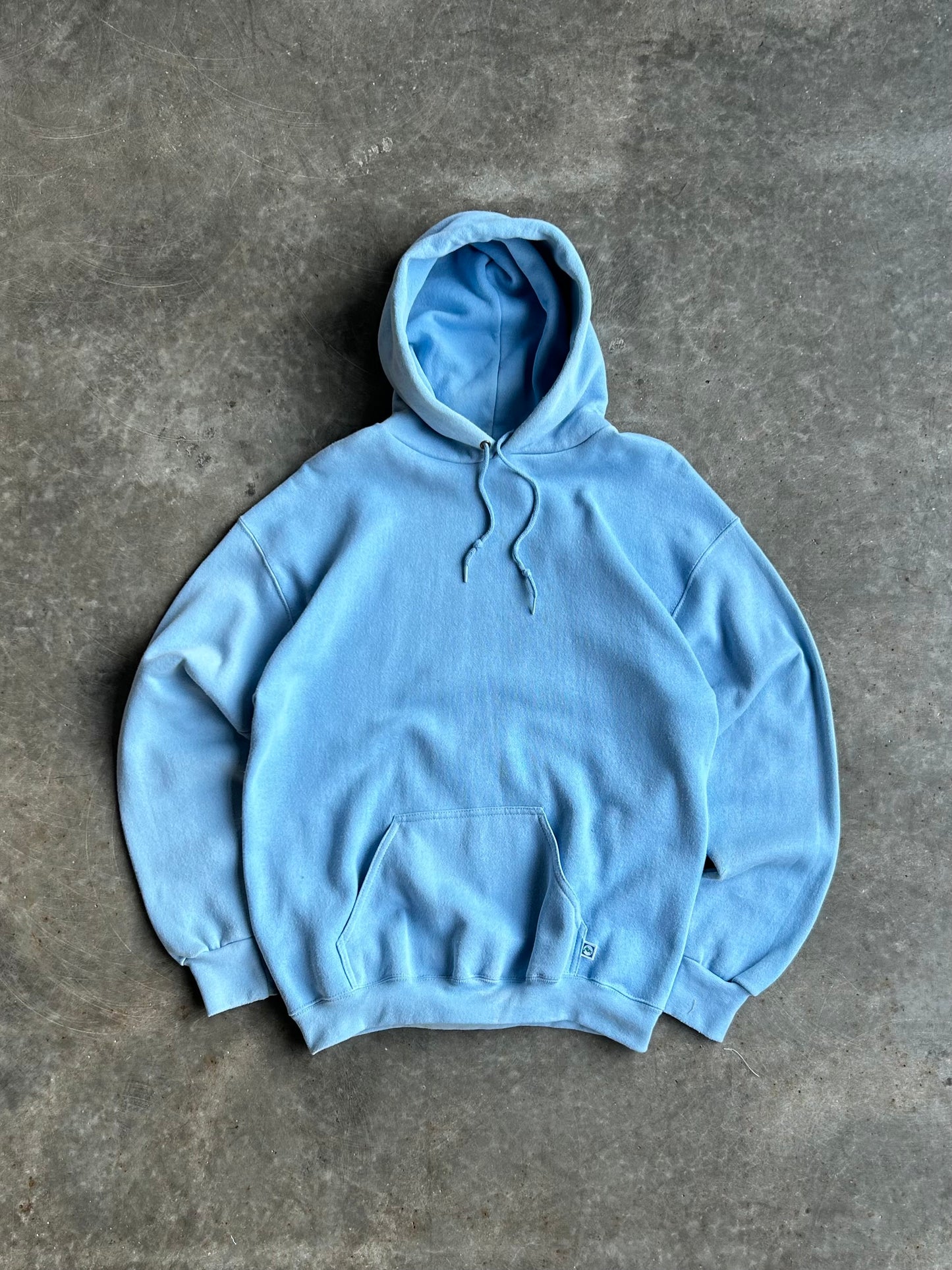 Vintage Baby Blue Discus Athletic Hoodie - L