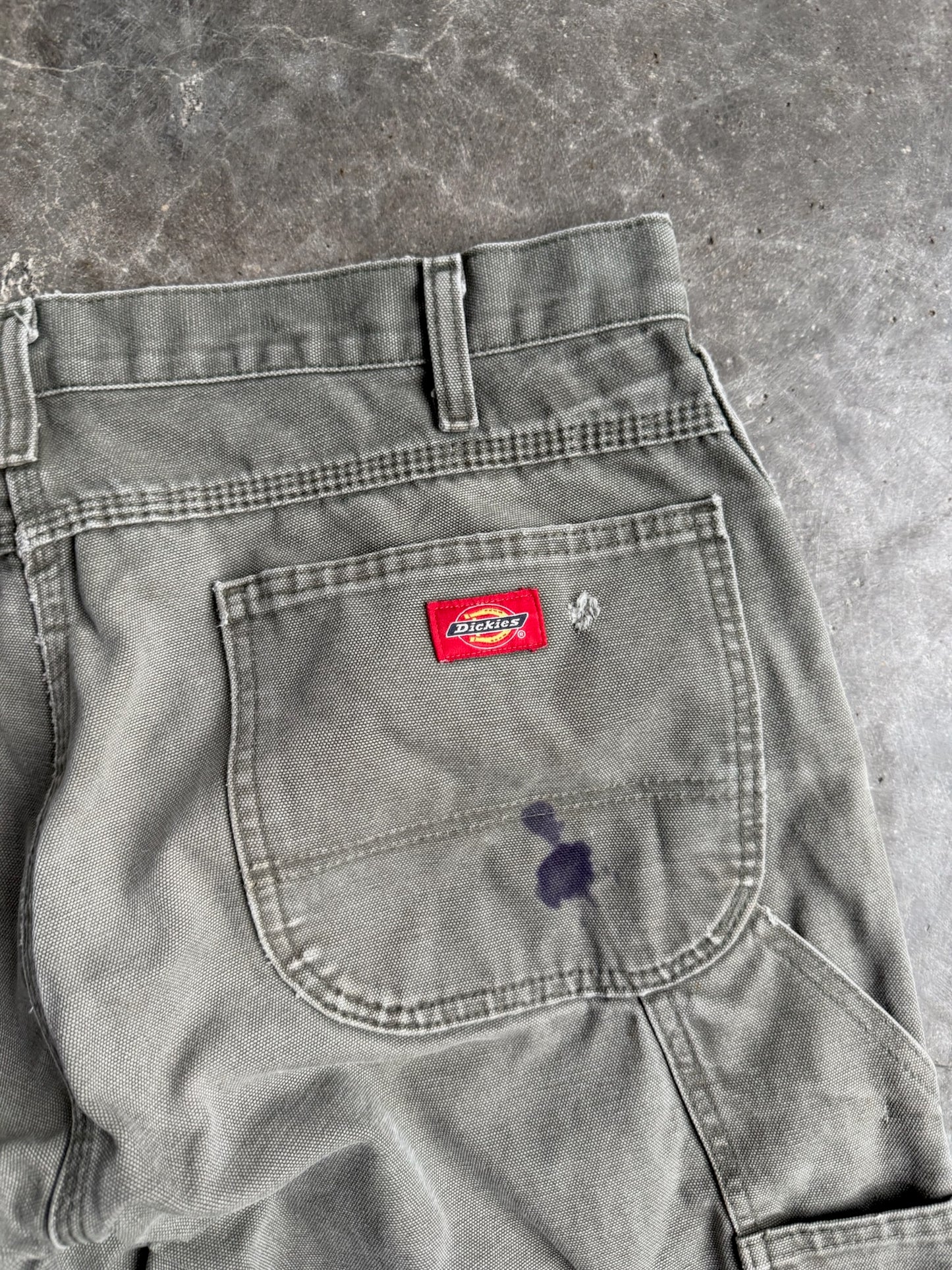 Vintage Distressed Green Dickies Carpenter Pants - 36