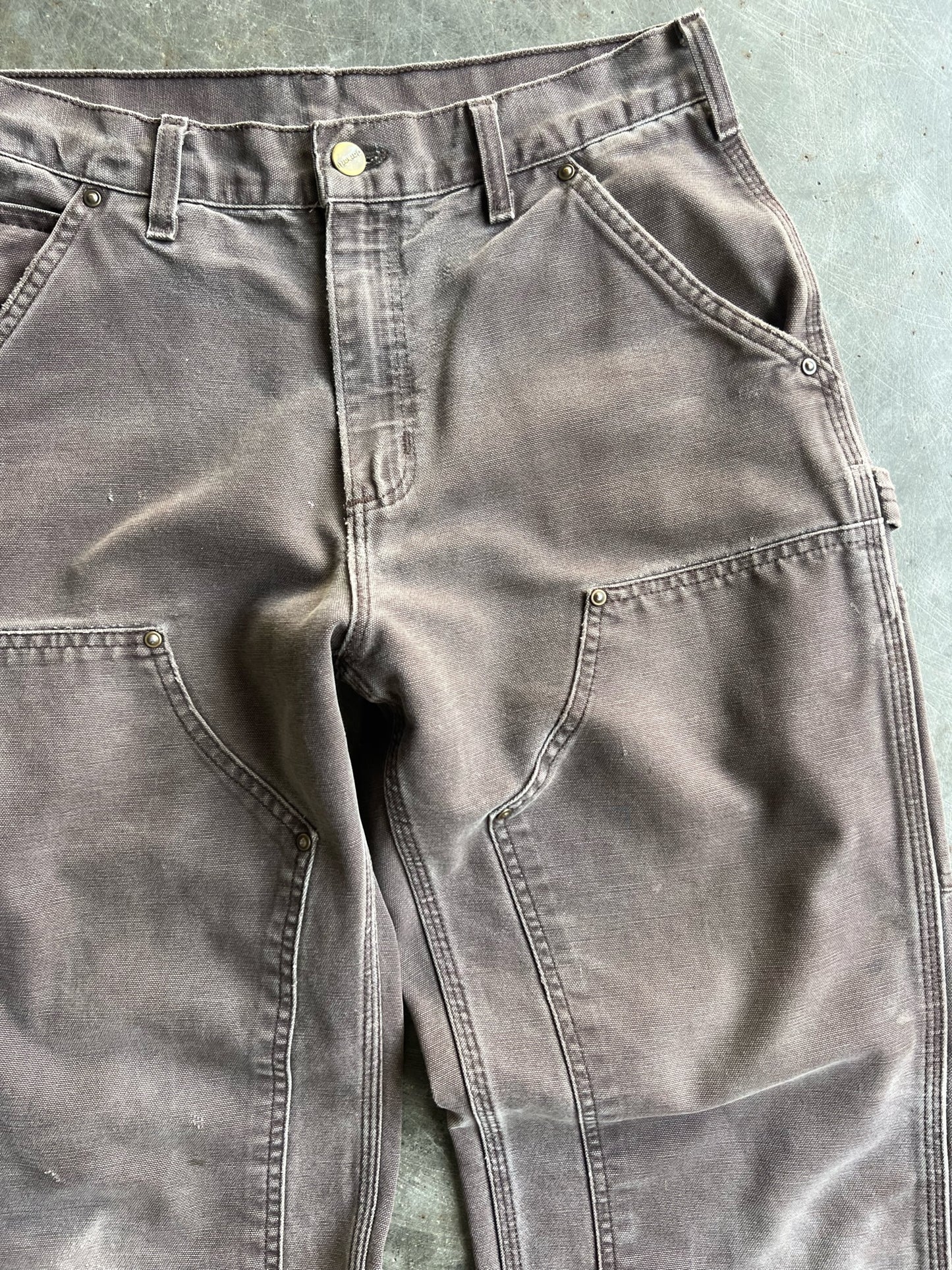 Vintage Faded Brown Carhartt Double Knee - 32