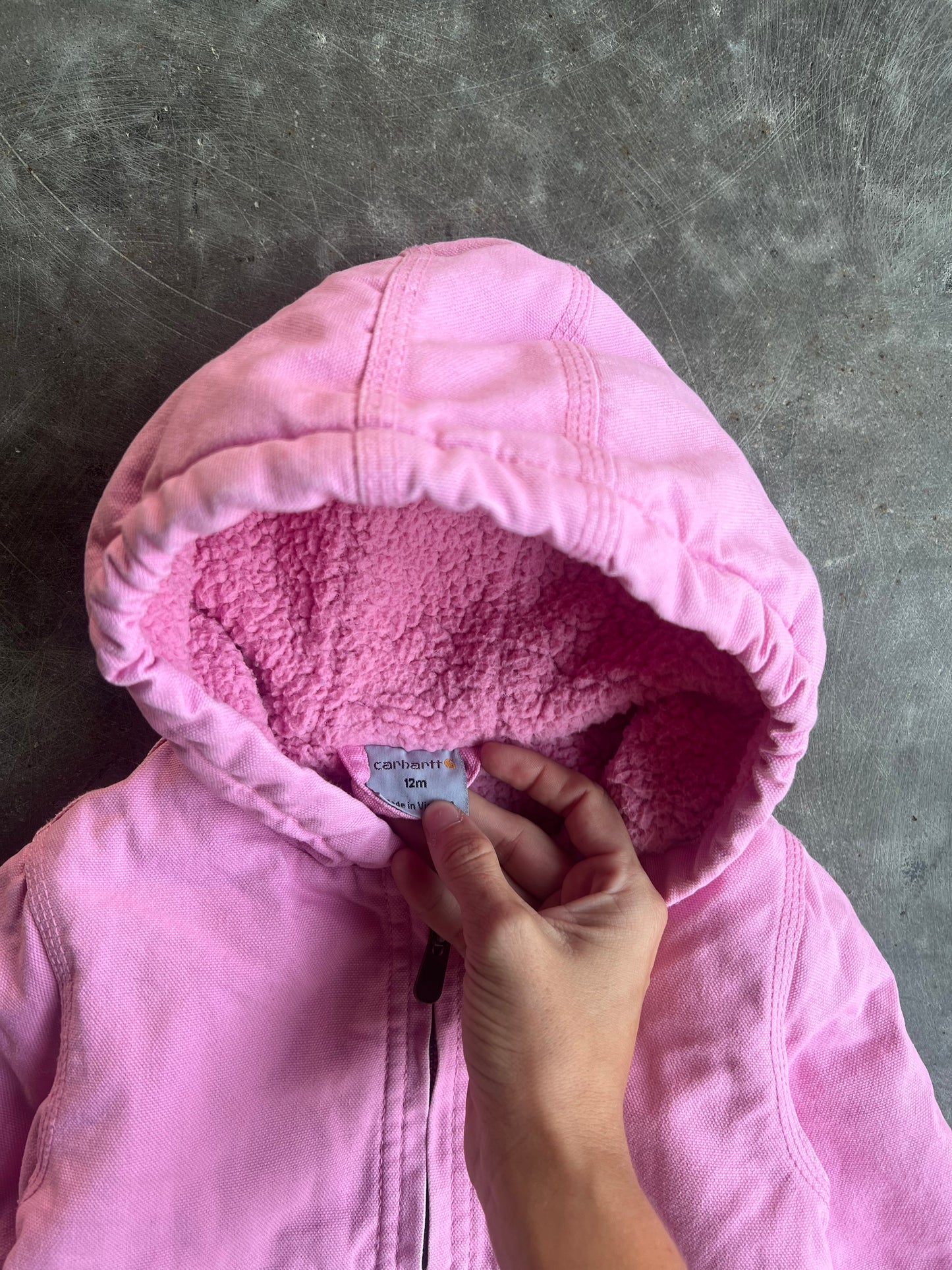 Pink Baby Carhartt Jacket - 12M