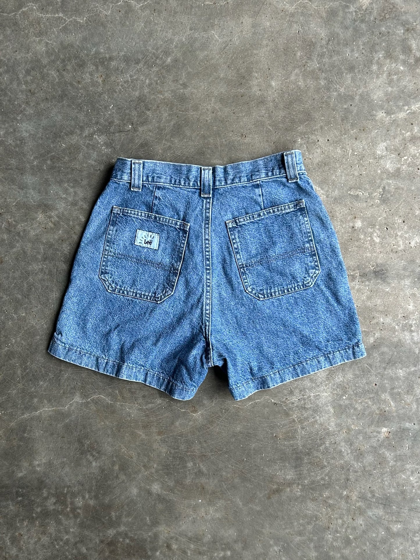 Vintage Medium Wash Lee Denim Shorts - 30