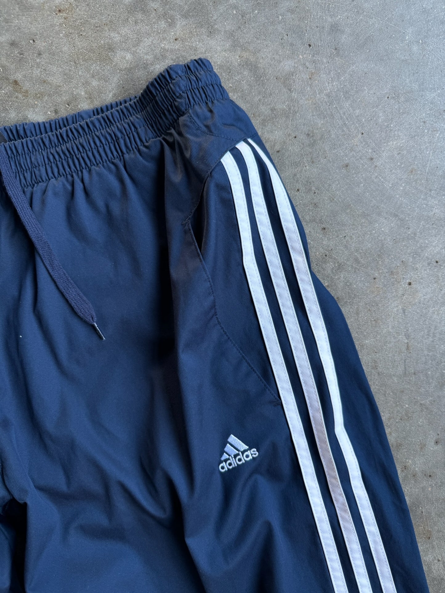 Vintage Navy Adidas Track Pants - L