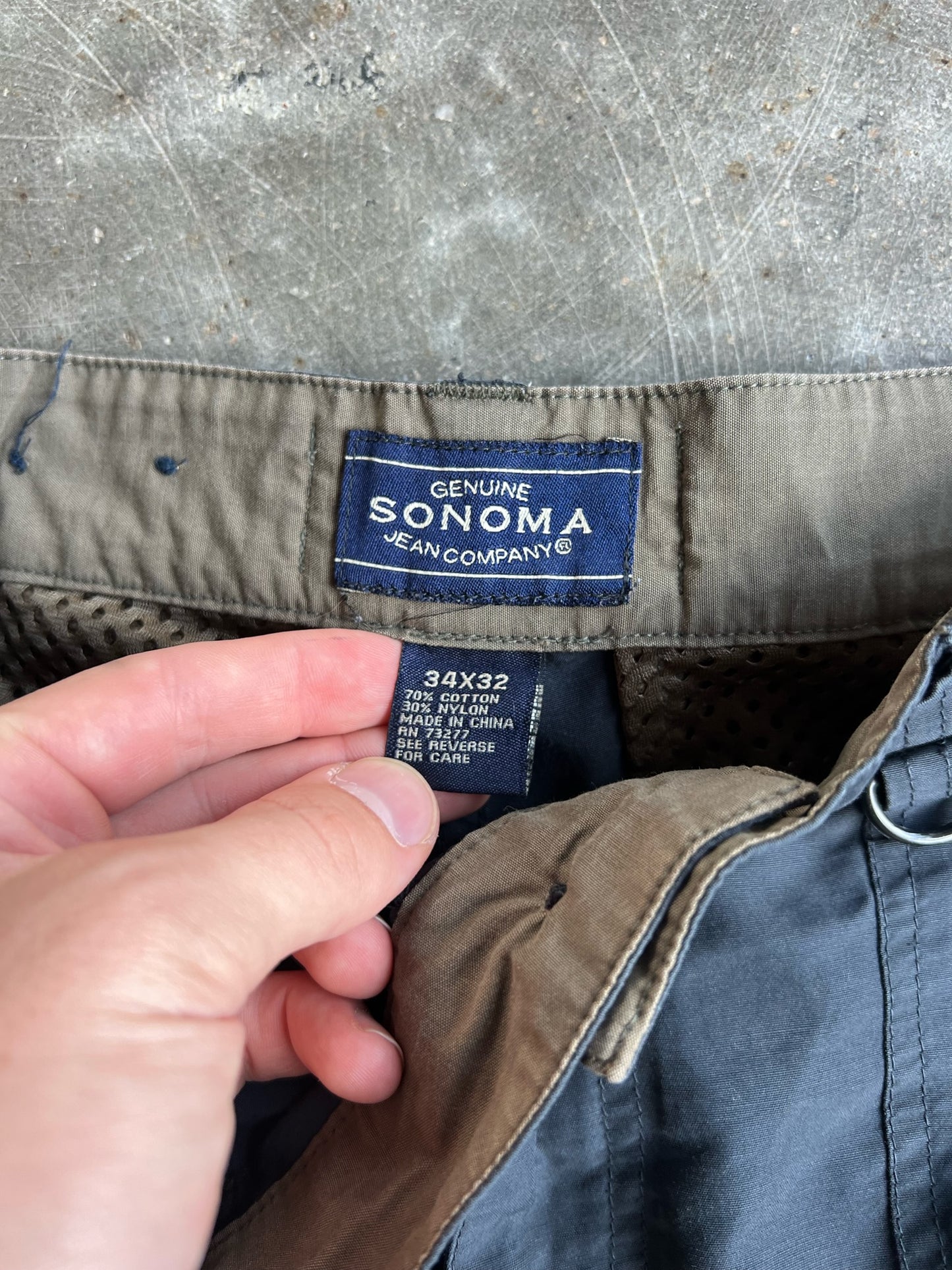 Vintage Sonoma Detachable Leg Cargo Pants - 34