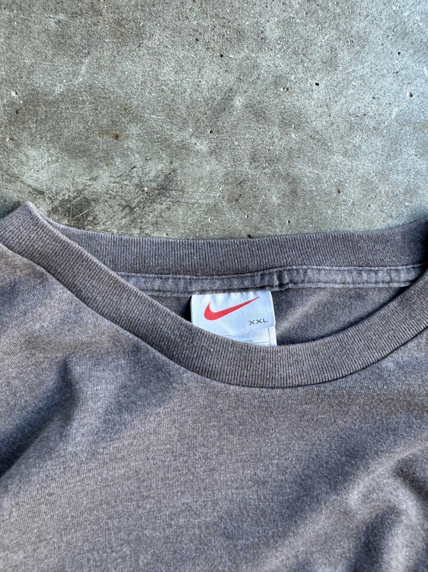 Vintage Charcoal Grey Nike Shirt - XXL