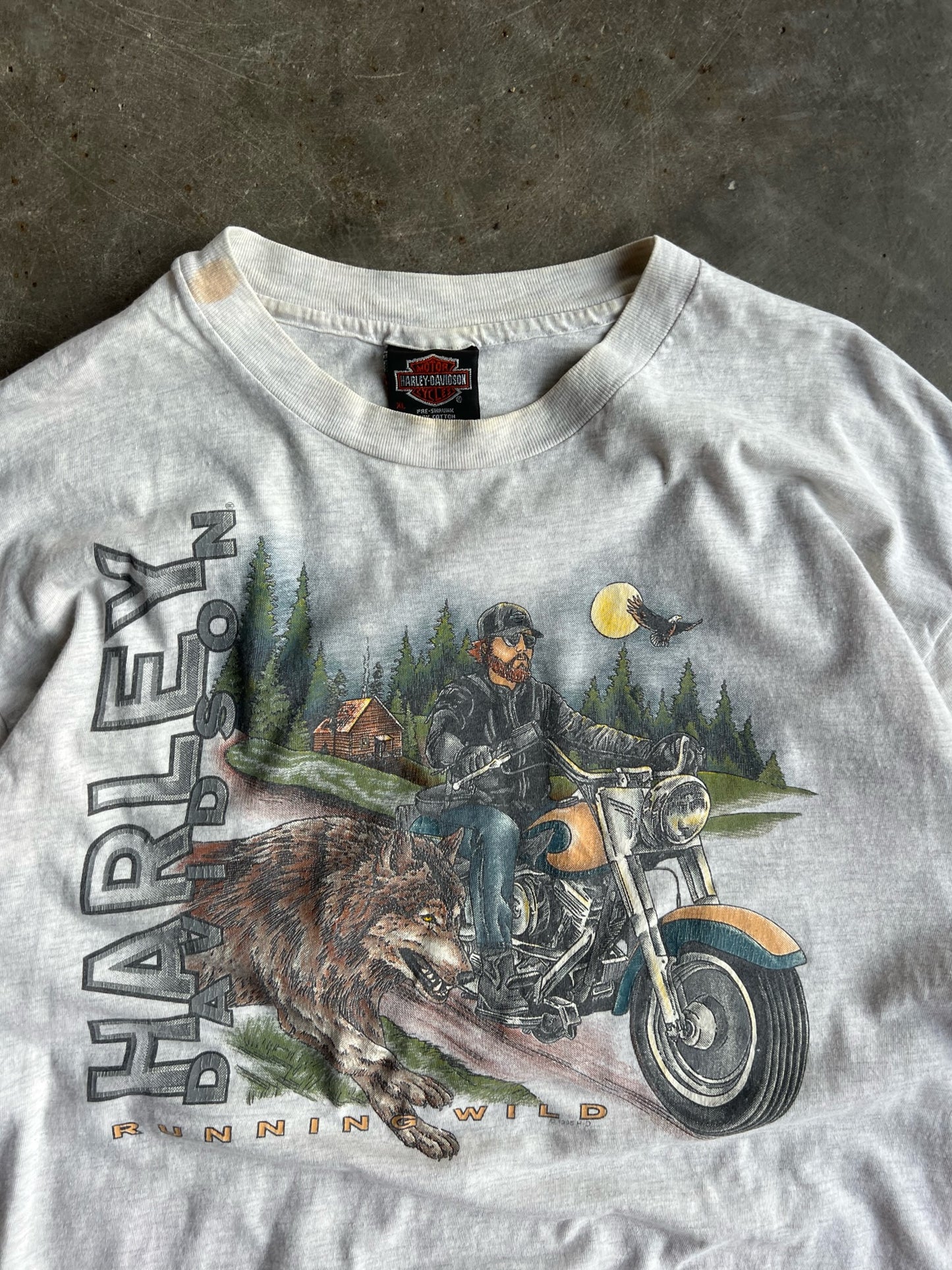 Vintage Harley Davidson Running Wild Shirt - XL