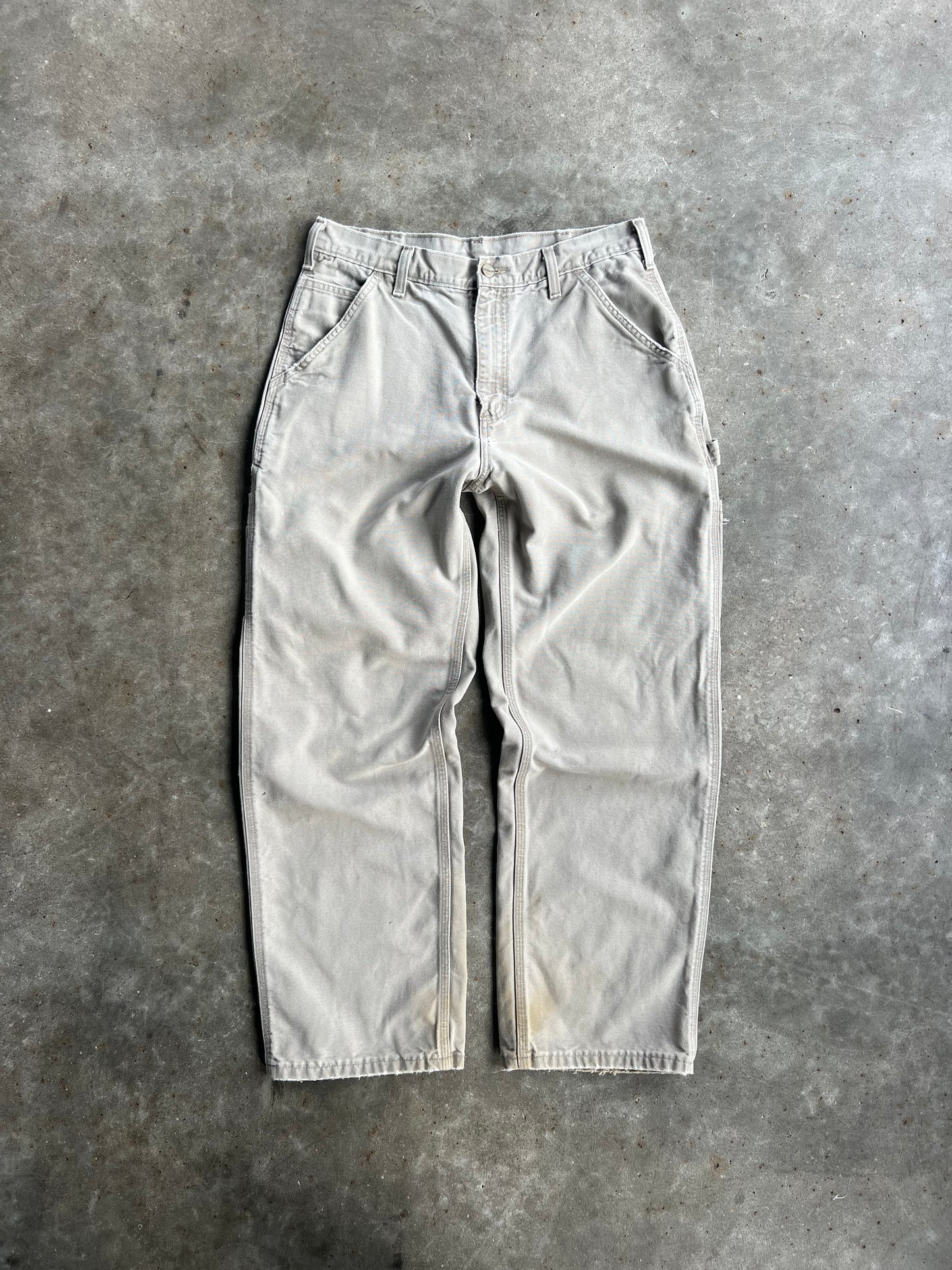 Vintage Cream Carhartt Carpenter Pants - 32