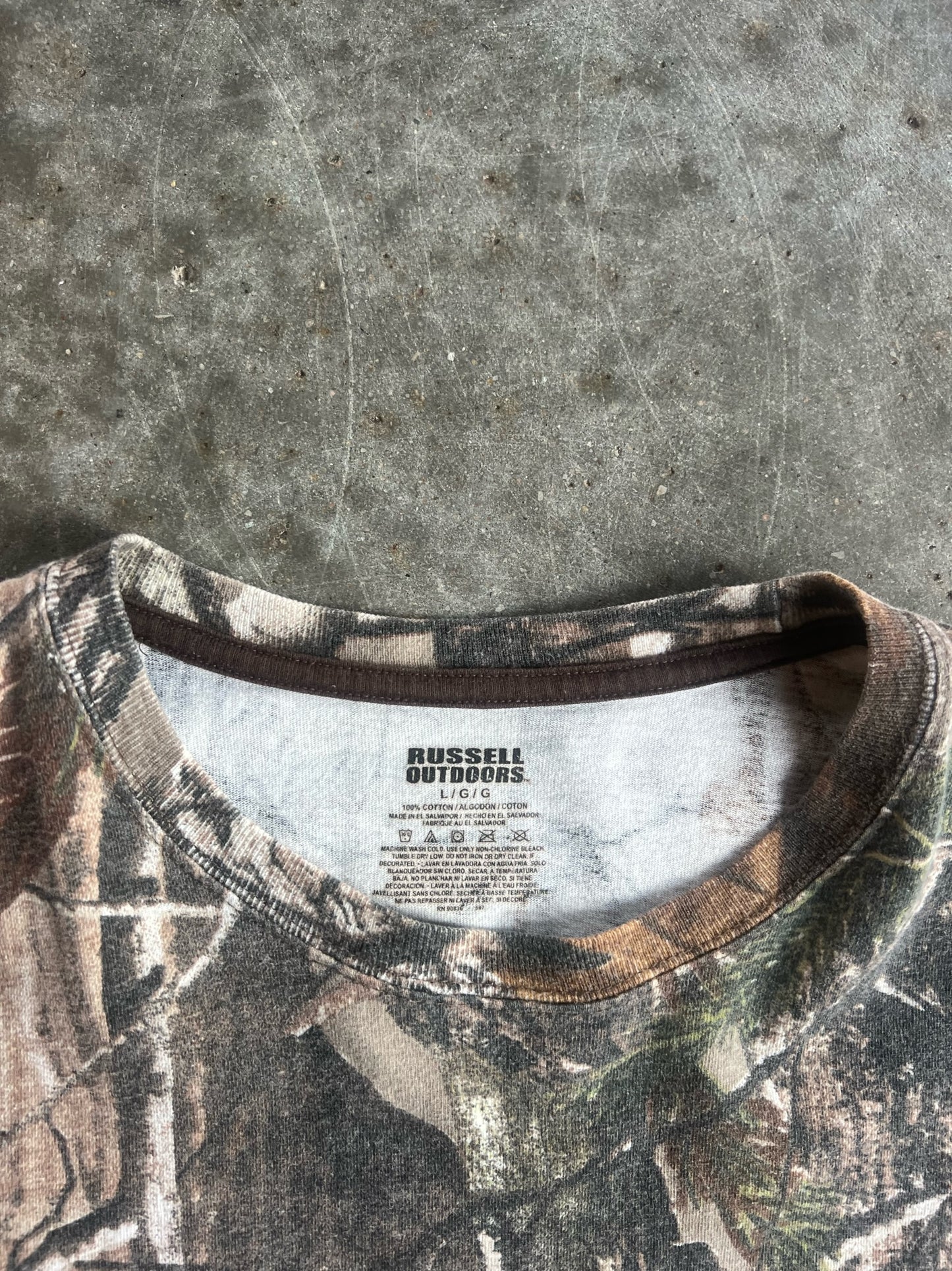 Russell Outdoors Short Sleeve Camo Shirt - L