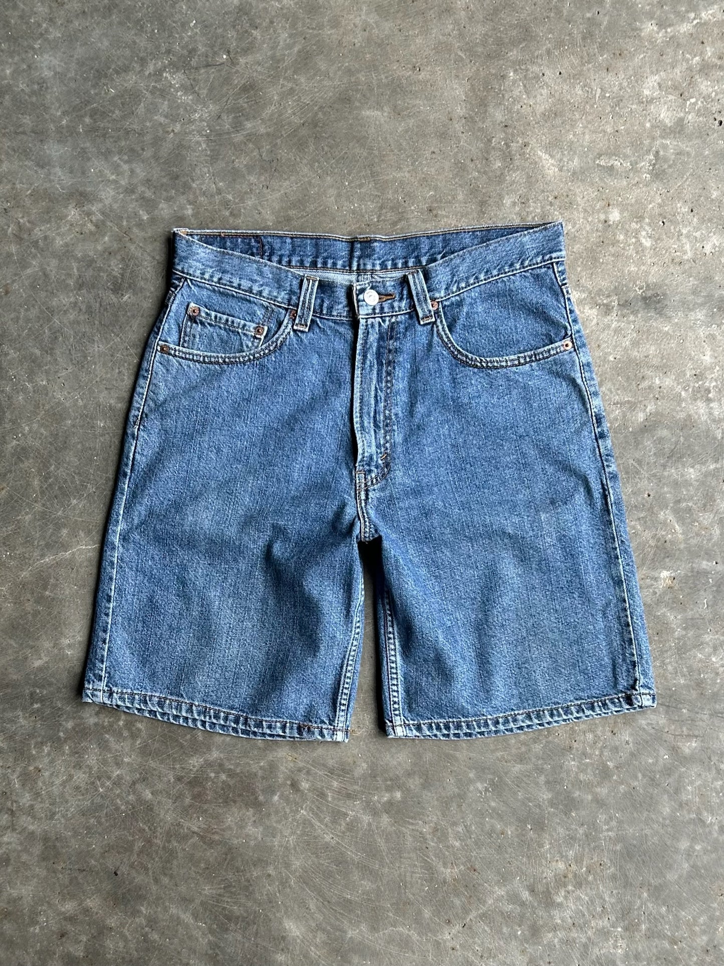 Vintage Dark Wash Levi’s 550 Red Tab Denim Shorts - 32