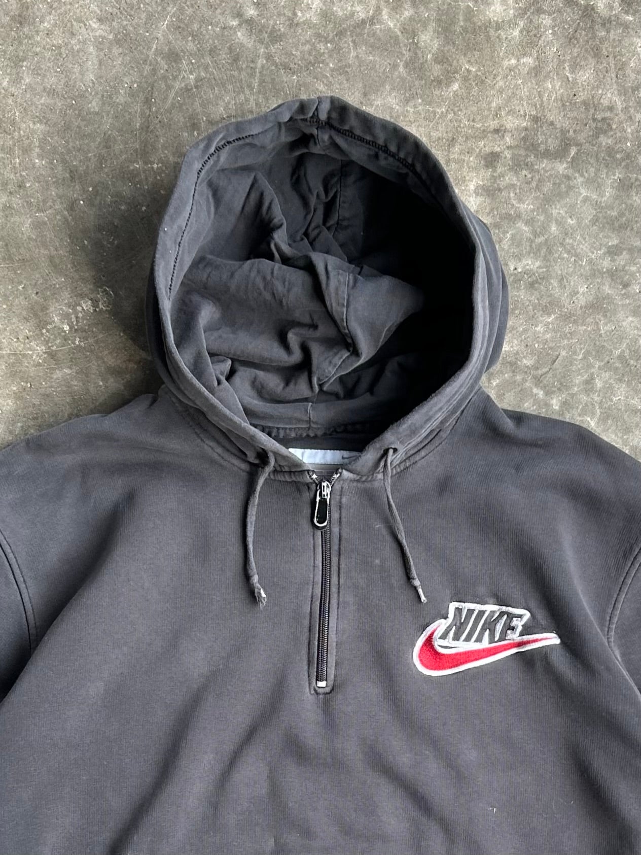 Vintage Black Nike Quarter Zip - XL