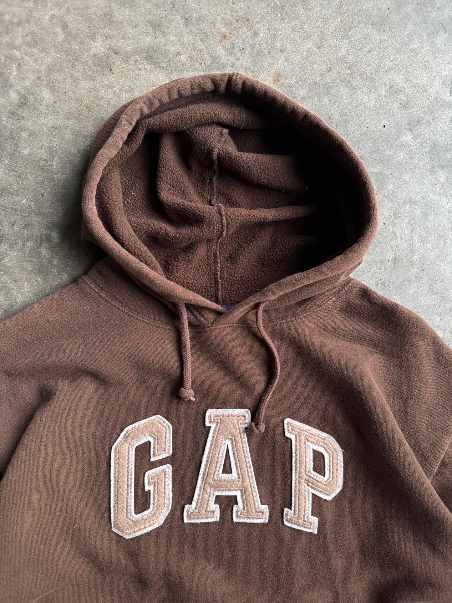 Vintage Brown Gap Hoodie - S