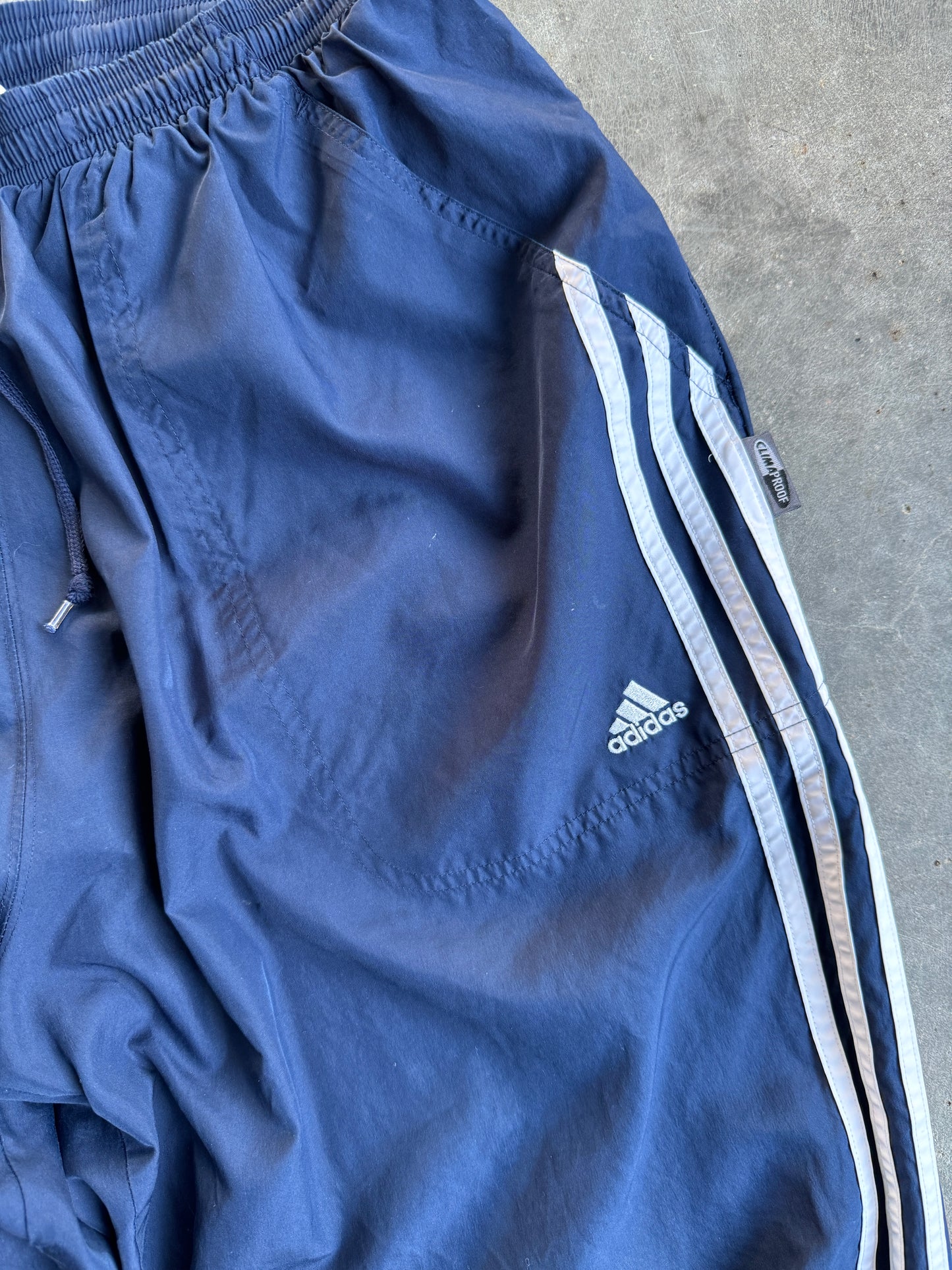 Vintage Navy Adidas Track Pants - XL