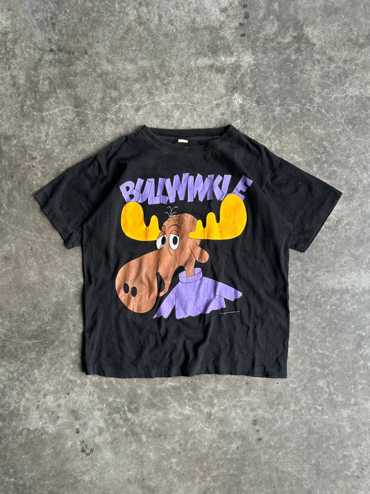 Vintage Black Bullwinkle Tee - L