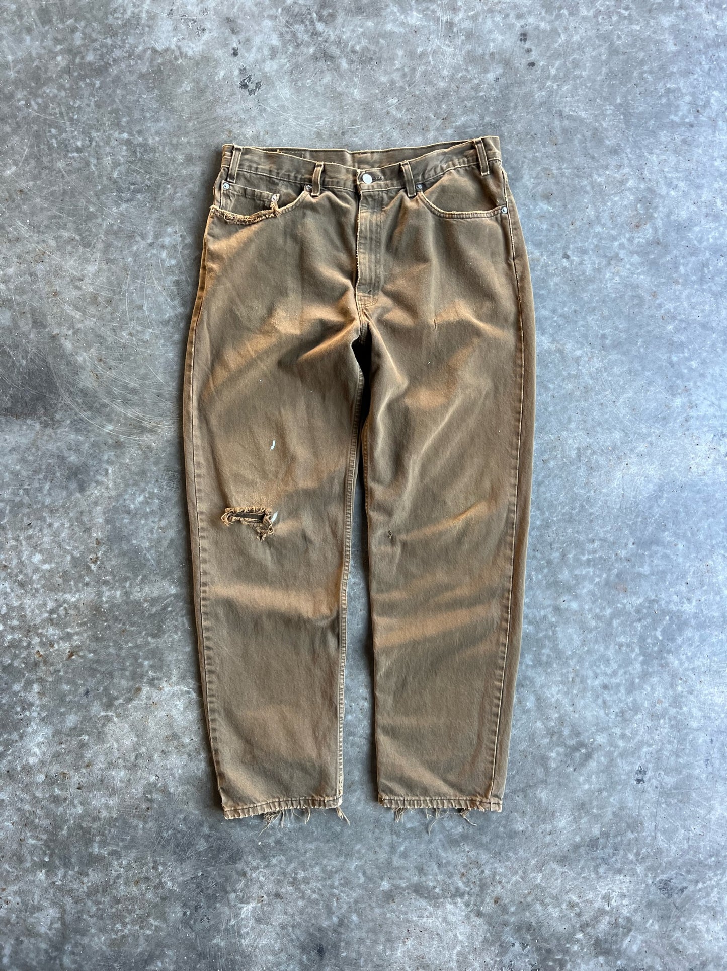 Vintage Brown Distressed Levi's Pants - 38