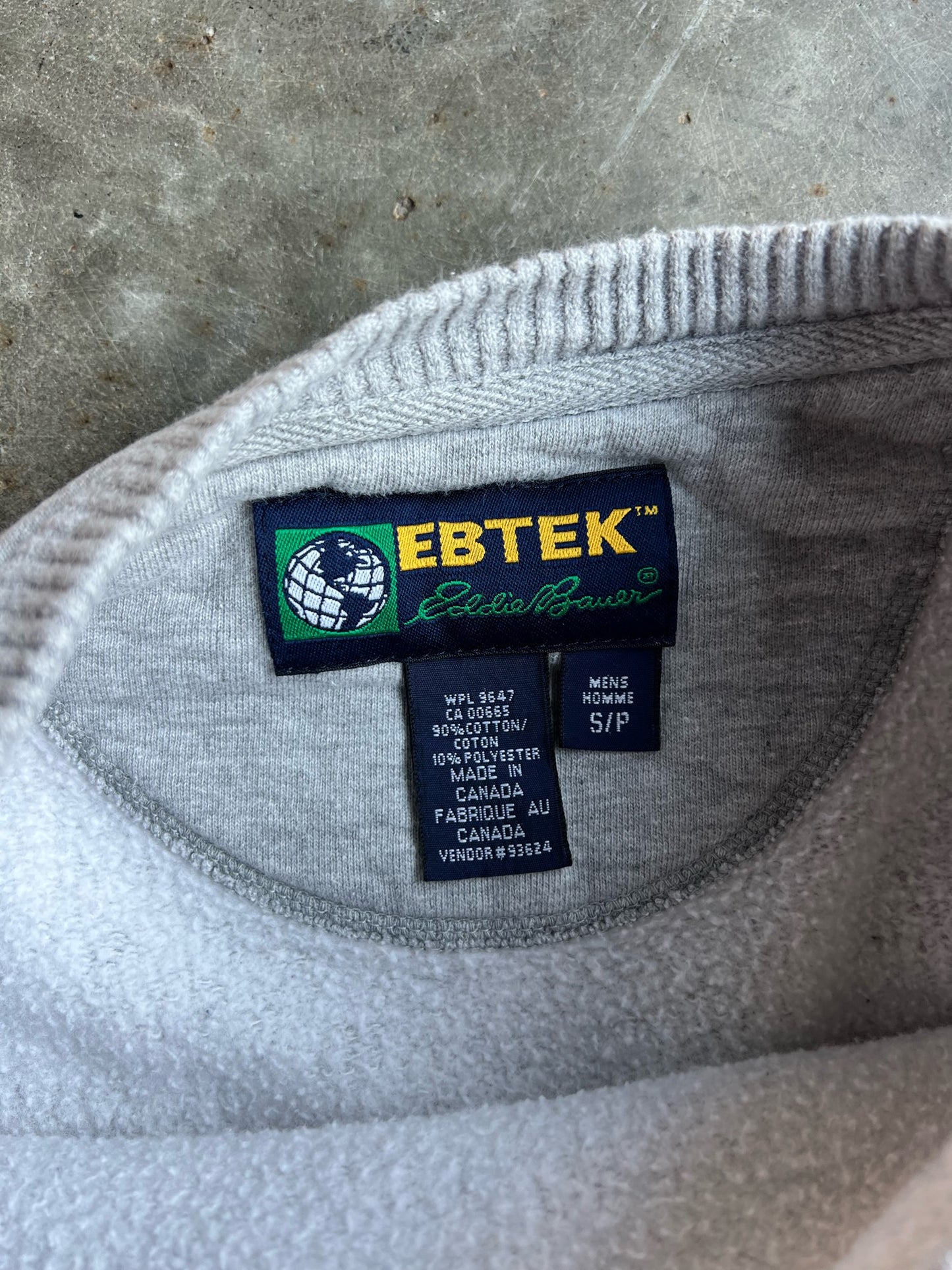 Vintage Grey Eddie Bauer Crew - S