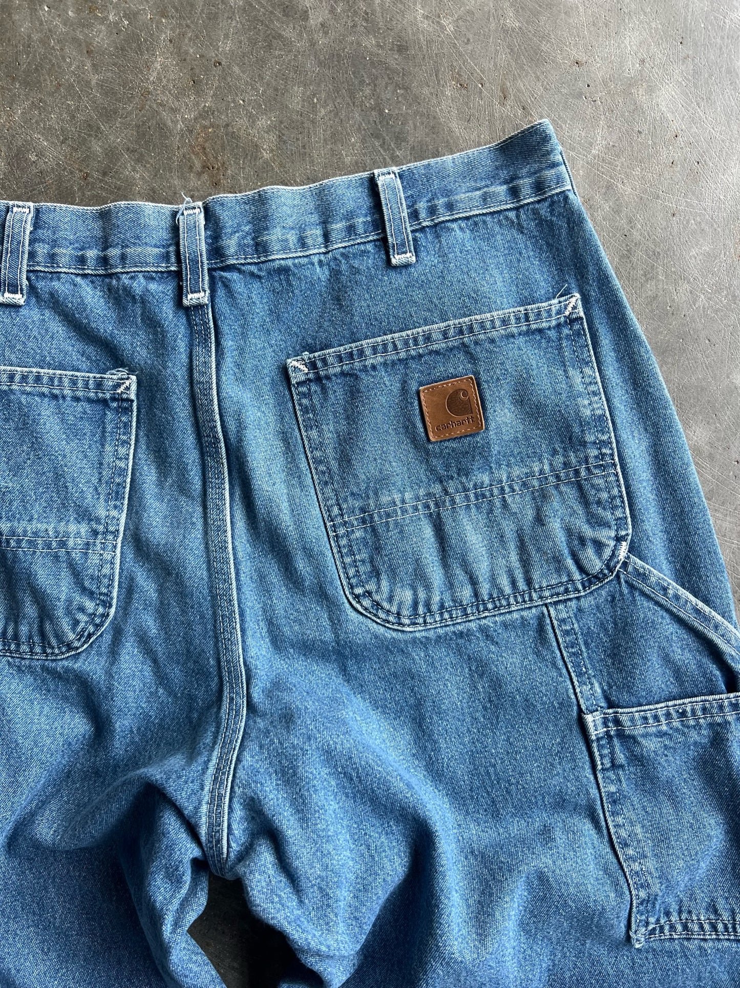 Vintage Medium Wash Carhartt Carpenter Pants - 34