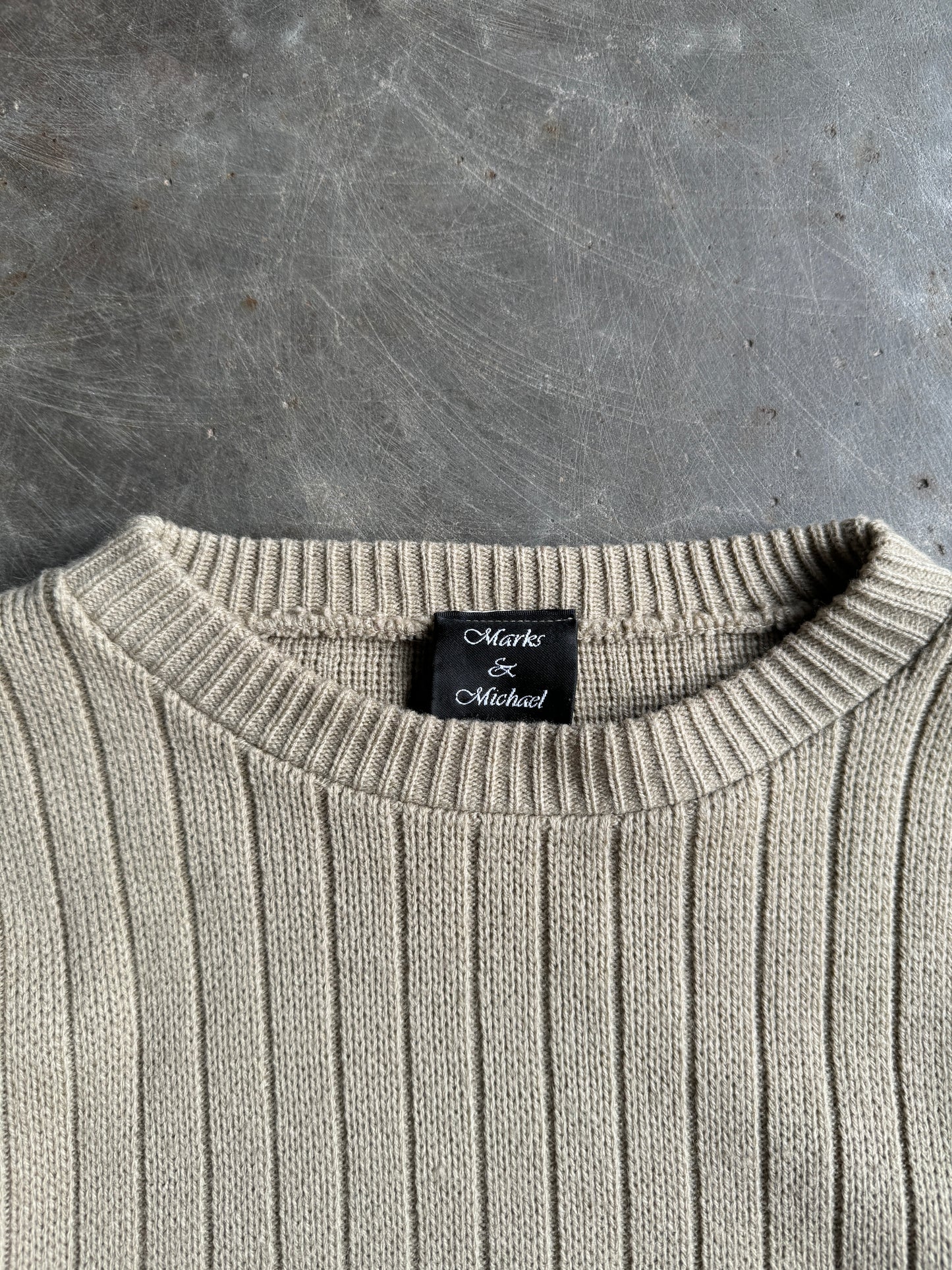 Vintage Marks & Michael Navy Knit Sweater - L