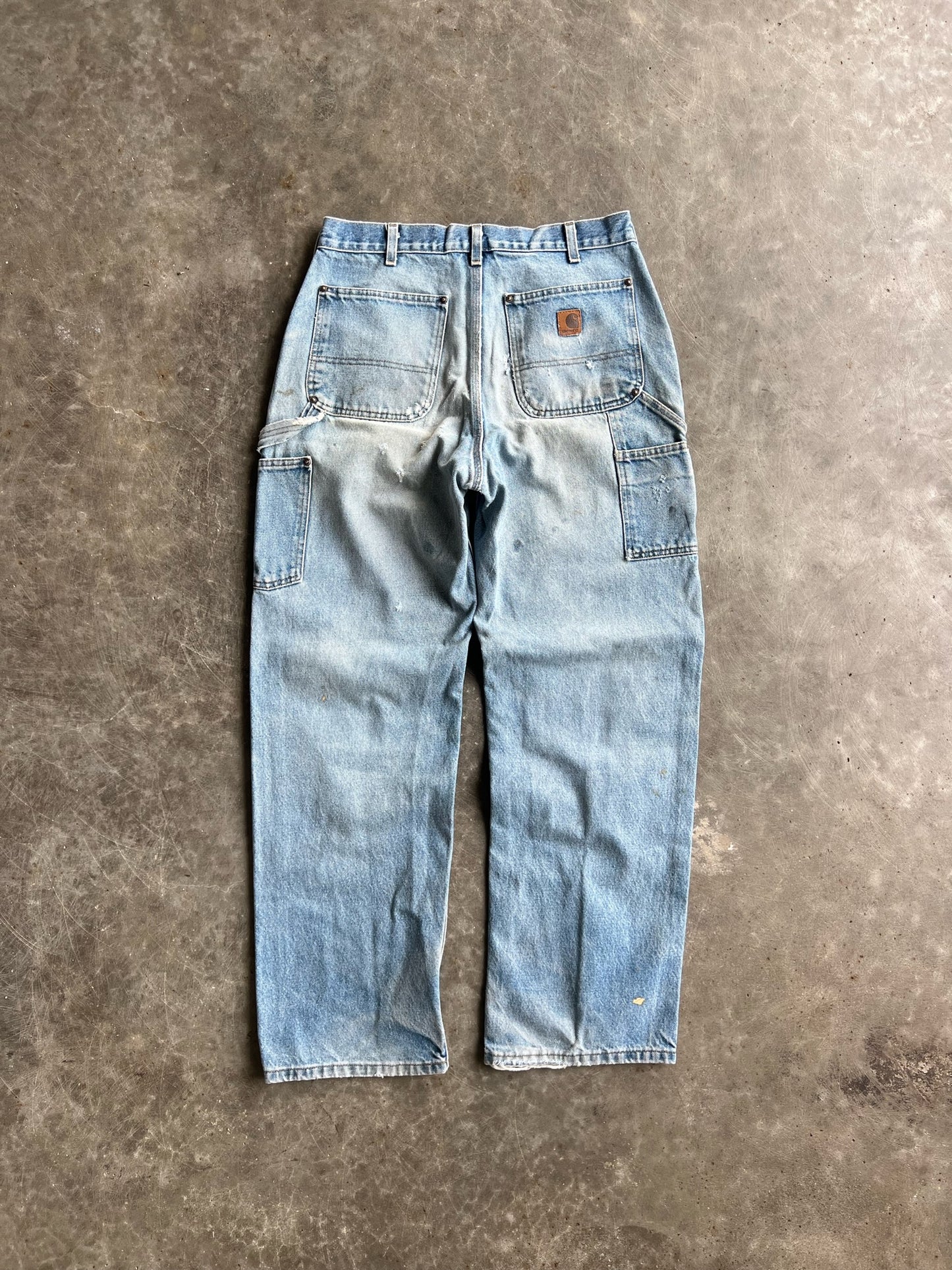 Vintage Faded Carhartt Double Knee Pants - 32