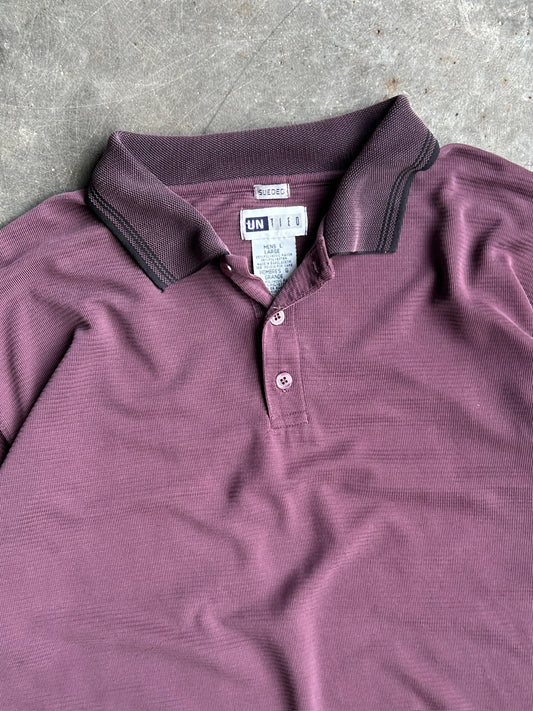 Vintage Purple Untied Cropped Polo - L