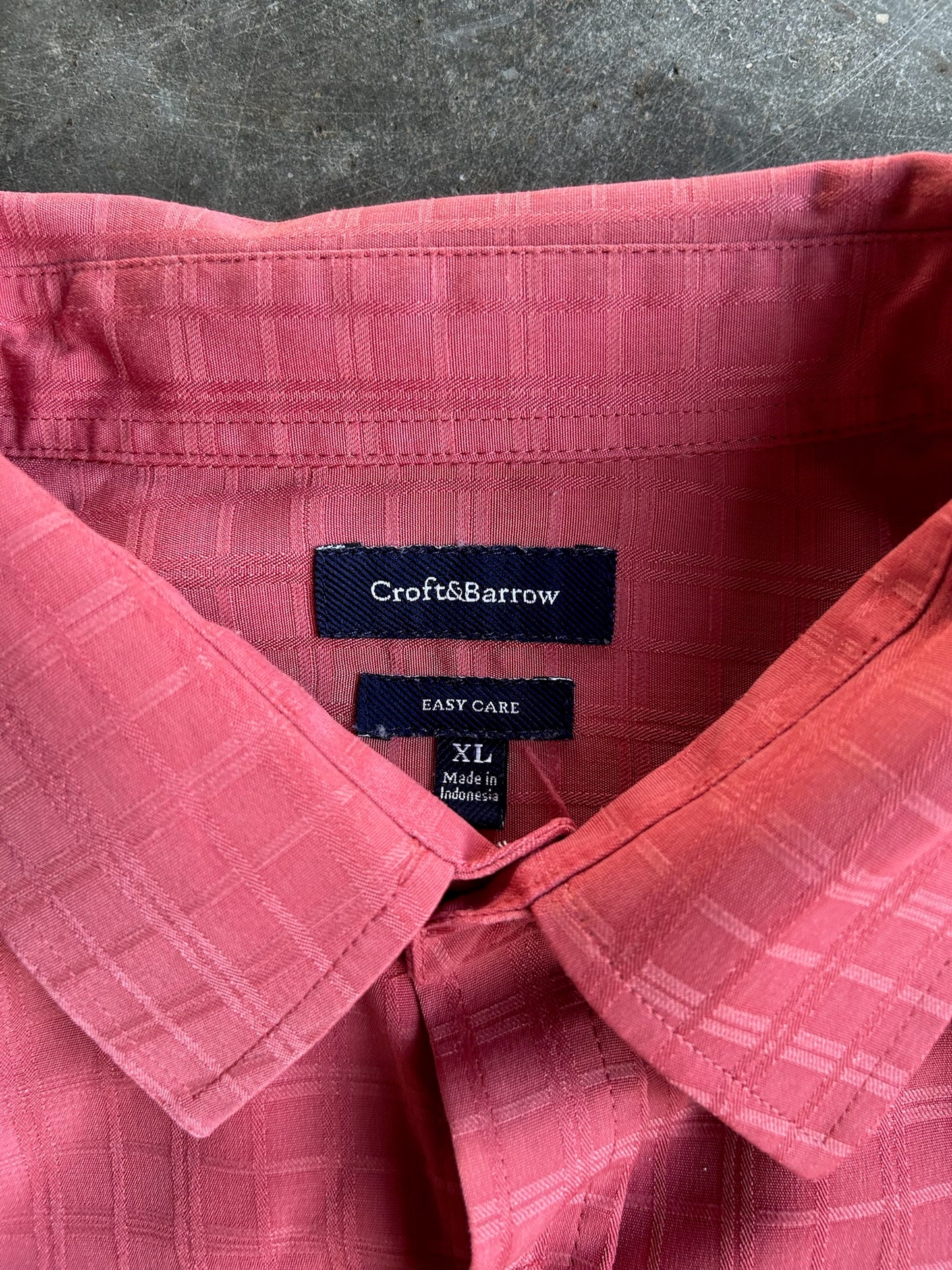 Vintage Pink Button-Up - XL