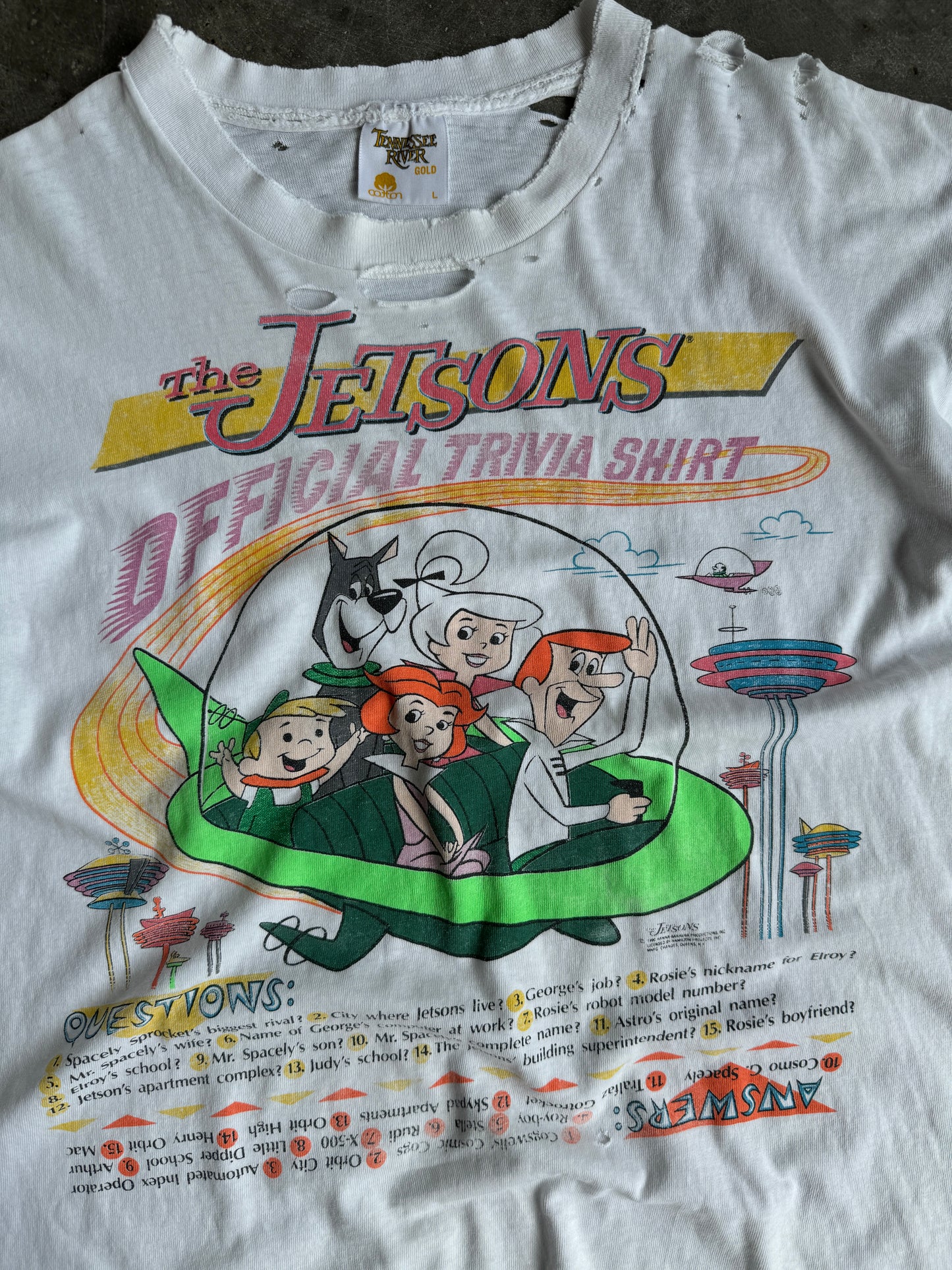 Vintage The Jetson's Cartoon Shirt - L