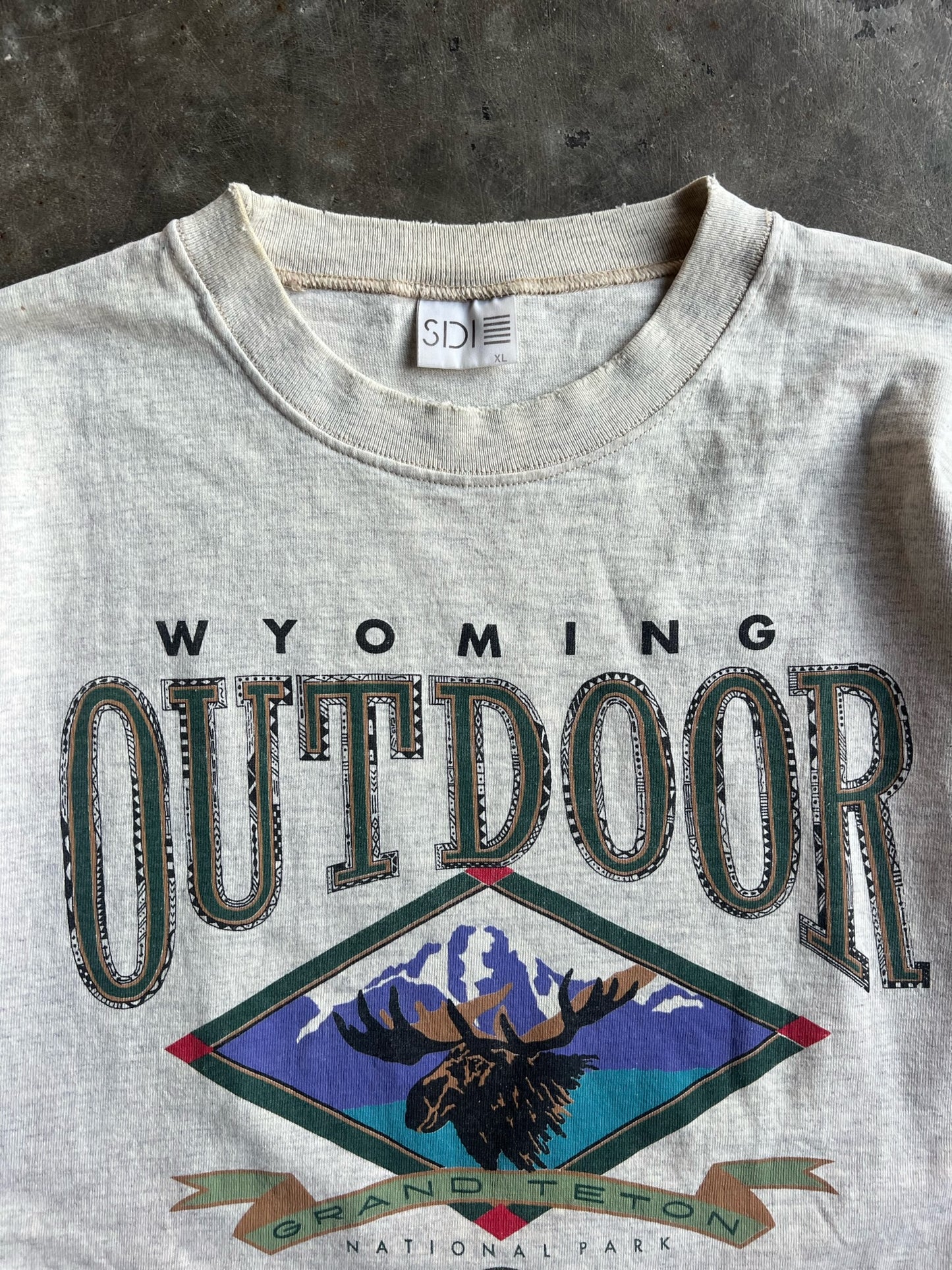 Vintage Wyoming Outdoor Grand Teton Shirt - XL