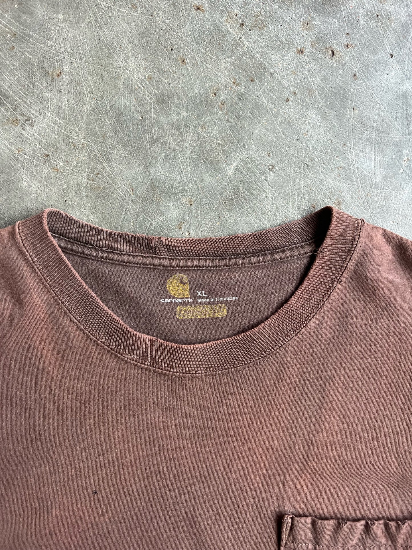 Brown Cropped Carhartt Shirt - XL