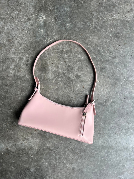 Vintage Pink Leather Mini Purse