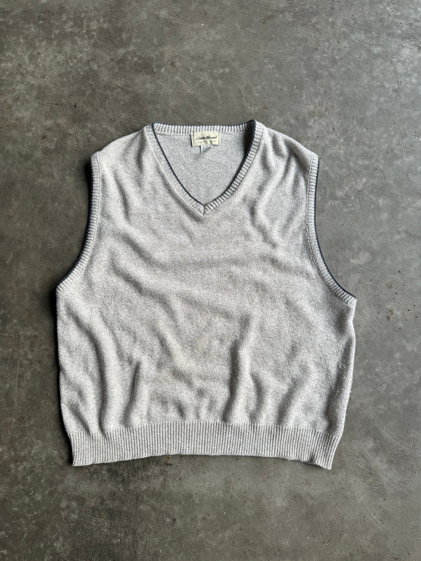 Vintage Eddie Bauer Grey Sweater Vest - XL